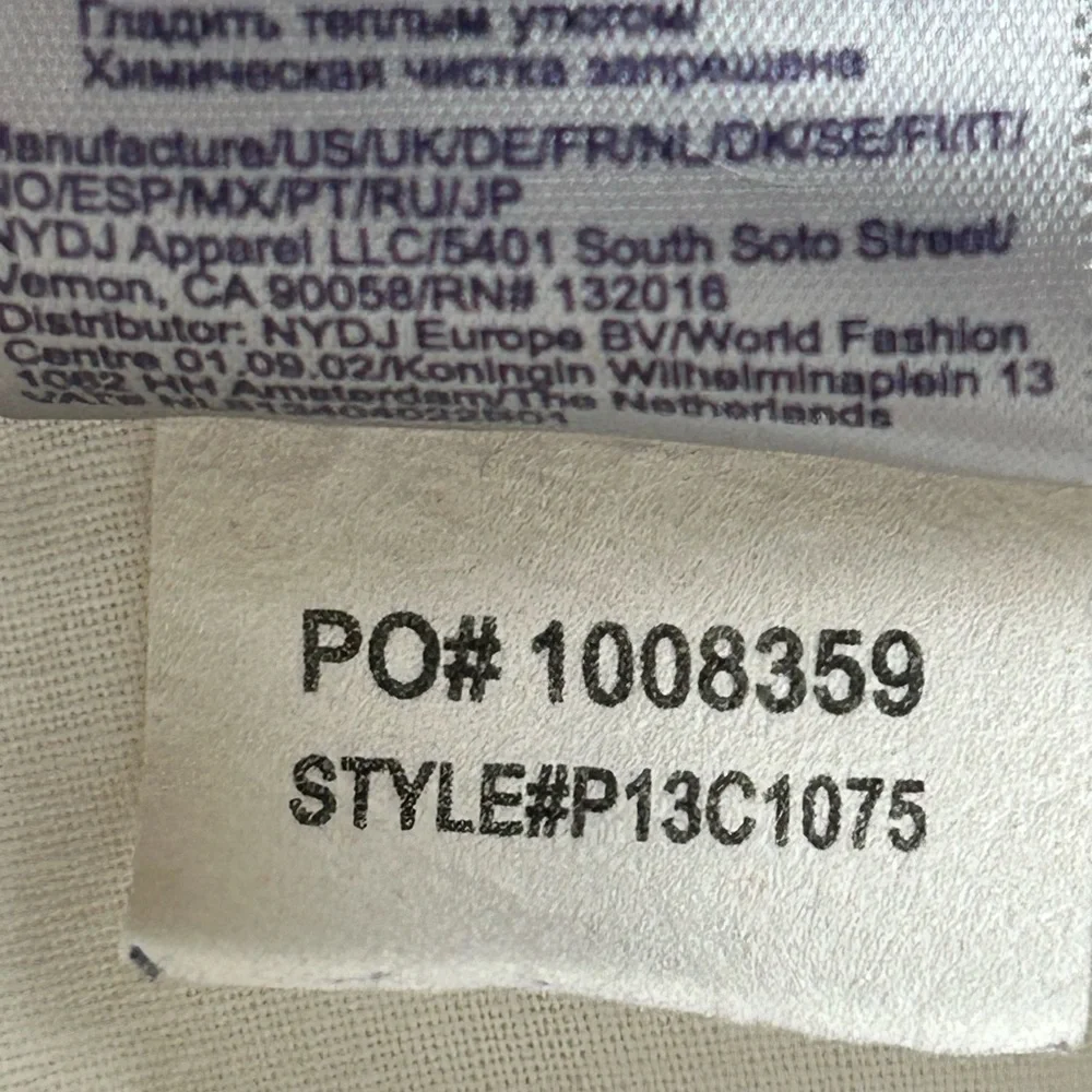 NYDJ Alina Corduroy Winter White Legging Jeans 0P - Picture 7 of 16